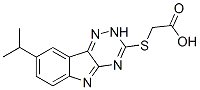 603947-28-0,Acetic acid, [[8-(1-methylethyl)-2H-1,2,4-triazino[5,6-b]indol-3-yl]thio]- (9CI)
