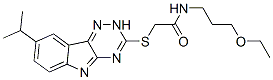 603947-34-8,Acetamide, N-(3-ethoxypropyl)-2-[[8-(1-methylethyl)-2H-1,2,4-triazino[5,6-b]indol-3-yl]thio]- (9CI)
