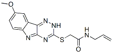603947-43-9,Acetamide, 2-[(8-methoxy-2H-1,2,4-triazino[5,6-b]indol-3-yl)thio]-N-2-propenyl- (9CI)