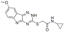 603947-45-1,Acetamide, N-cyclopropyl-2-[(8-methoxy-2H-1,2,4-triazino[5,6-b]indol-3-yl)thio]- (9CI)