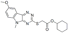 603947-56-4,Acetic acid, [(8-methoxy-5-methyl-5H-1,2,4-triazino[5,6-b]indol-3-yl)thio]-, cyclohexyl ester (9CI)