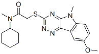 603947-58-6,Acetamide, N-cyclohexyl-2-[(8-methoxy-5-methyl-5H-1,2,4-triazino[5,6-b]indol-3-yl)thio]-N-methyl- (9CI)