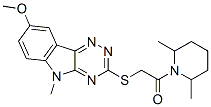 603947-61-1,Piperidine, 1-[[(8-methoxy-5-methyl-5H-1,2,4-triazino[5,6-b]indol-3-yl)thio]acetyl]-2,6-dimethyl- (9CI)