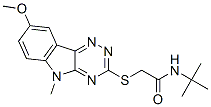 603947-65-5,Acetamide, N-(1,1-dimethylethyl)-2-[(8-methoxy-5-methyl-5H-1,2,4-triazino[5,6-b]indol-3-yl)thio]- (9CI)
