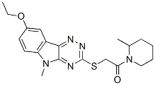 603947-81-5,Piperidine, 1-[[(8-ethoxy-5-methyl-5H-1,2,4-triazino[5,6-b]indol-3-yl)thio]acetyl]-2-methyl- (9CI)