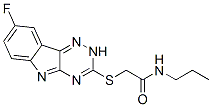 603948-00-1,Acetamide, 2-[(8-fluoro-2H-1,2,4-triazino[5,6-b]indol-3-yl)thio]-N-propyl- (9CI)
