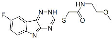 603948-02-3,Acetamide, 2-[(8-fluoro-2H-1,2,4-triazino[5,6-b]indol-3-yl)thio]-N-(2-methoxyethyl)- (9CI)