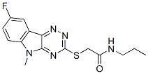 603948-20-5,Acetamide, 2-[(8-fluoro-5-methyl-5H-1,2,4-triazino[5,6-b]indol-3-yl)thio]-N-propyl- (9CI)