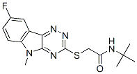603948-24-9,Acetamide, N-(1,1-dimethylethyl)-2-[(8-fluoro-5-methyl-5H-1,2,4-triazino[5,6-b]indol-3-yl)thio]- (9CI)