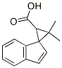 60424-44-4,3,3-dimethylspiro[cyclopropane-1,1'-[1H]indene]-2-carboxylic acid