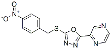 604740-25-2,Pyrazine, [5-[[(4-nitrophenyl)methyl]thio]-1,3,4-oxadiazol-2-yl]- (9CI)