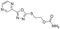 604740-37-6,Ethanol, 2-[(5-pyrazinyl-1,3,4-oxadiazol-2-yl)thio]-, carbamate (ester) (9CI)