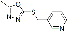 604740-76-3,Pyridine, 3-[[(5-methyl-1,3,4-oxadiazol-2-yl)thio]methyl]- (9CI)
