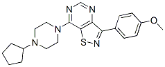 604741-41-5,Isothiazolo[4,5-d]pyrimidine, 7-(4-cyclopentyl-1-piperazinyl)-3-(4-methoxyphenyl)- (9CI)