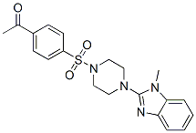 604741-62-0,Piperazine, 1-[(4-acetylphenyl)sulfonyl]-4-(1-methyl-1H-benzimidazol-2-yl)- (9CI)