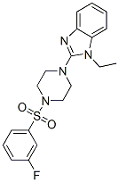 604741-91-5,Piperazine, 1-(1-ethyl-1H-benzimidazol-2-yl)-4-[(3-fluorophenyl)sulfonyl]- (9CI)