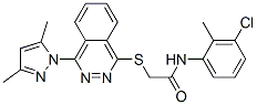 604754-60-1,Acetamide, N-(3-chloro-2-methylphenyl)-2-[[4-(3,5-dimethyl-1H-pyrazol-1-yl)-1-phthalazinyl]thio]- (9CI)