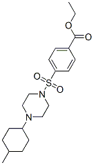 604762-05-2,Benzoic acid, 4-[[4-(4-methylcyclohexyl)-1-piperazinyl]sulfonyl]-, ethyl ester (9CI)