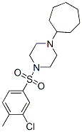 604762-06-3,Piperazine, 1-[(3-chloro-4-methylphenyl)sulfonyl]-4-cycloheptyl- (9CI)