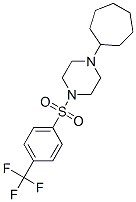 604762-07-4,Piperazine, 1-cycloheptyl-4-[[4-(trifluoromethyl)phenyl]sulfonyl]- (9CI)