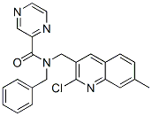 604780-55-4,Pyrazinecarboxamide, N-[(2-chloro-7-methyl-3-quinolinyl)methyl]-N-(phenylmethyl)- (9CI)