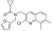 604781-79-5,Cyclopropanecarboxamide, N-[(2-chloro-7,8-dimethyl-3-quinolinyl)methyl]-N-(2-furanylmethyl)- (9CI)