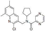 604782-25-4,Pyrazinecarboxamide, N-[(2-chloro-6,8-dimethyl-3-quinolinyl)methyl]-N-cyclopentyl- (9CI)