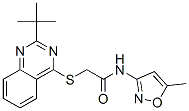 604792-66-7,Acetamide, 2-[[2-(1,1-dimethylethyl)-4-quinazolinyl]thio]-N-(5-methyl-3-isoxazolyl)- (9CI)