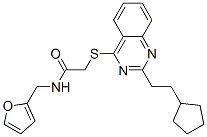 604795-06-4,Acetamide, 2-[[2-(2-cyclopentylethyl)-4-quinazolinyl]thio]-N-(2-furanylmethyl)- (9CI)