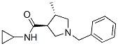 604798-25-6,3-Pyrrolidinecarboxamide,N-cyclopropyl-4-methyl-1-(phenylmethyl)-,(3S,4S)-