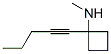 6048-03-9,Cyclobutylamine, N-methyl-1-(1-pentynyl)- (7CI,8CI)