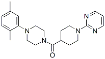 605621-29-2,Piperazine, 1-(2,5-dimethylphenyl)-4-[[1-(2-pyrimidinyl)-4-piperidinyl]carbonyl]- (9CI)
