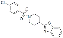 605628-18-0,Piperidine, 4-(2-benzothiazolyl)-1-[(4-chlorophenyl)sulfonyl]- (9CI)