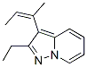 605673-31-2,Pyrazolo[1,5-a]pyridine, 2-ethyl-3-[(1Z)-1-methyl-1-propenyl]- (9CI)