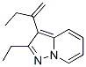 605673-32-3,Pyrazolo[1,5-a]pyridine, 2-ethyl-3-(1-methylenepropyl)- (9CI)