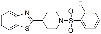 606082-02-4,Piperidine, 4-(2-benzothiazolyl)-1-[(2-fluorophenyl)sulfonyl]- (9CI)