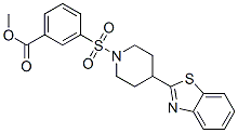 606082-31-9,Benzoic acid, 3-[[4-(2-benzothiazolyl)-1-piperidinyl]sulfonyl]-, methyl ester (9CI)