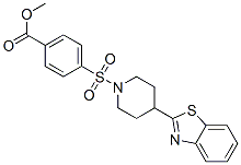606082-34-2,Benzoic acid, 4-[[4-(2-benzothiazolyl)-1-piperidinyl]sulfonyl]-, methyl ester (9CI)