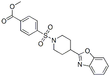 606082-35-3,Benzoic acid, 4-[[4-(2-benzoxazolyl)-1-piperidinyl]sulfonyl]-, methyl ester (9CI)