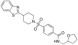 606083-30-1,Benzamide, 4-[[4-(2-benzothiazolyl)-1-piperidinyl]sulfonyl]-N-[(tetrahydro-2-furanyl)methyl]- (9CI)