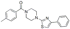 606087-50-7,Piperazine, 1-(4-methylbenzoyl)-4-(4-phenyl-2-thiazolyl)- (9CI)