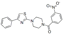 606087-63-2,Piperazine, 1-(3-nitrobenzoyl)-4-(4-phenyl-2-thiazolyl)- (9CI)