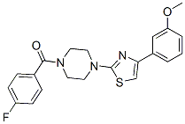 606087-88-1,Piperazine, 1-(4-fluorobenzoyl)-4-[4-(3-methoxyphenyl)-2-thiazolyl]- (9CI)