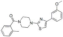 606088-60-2,Piperazine, 1-[4-(3-methoxyphenyl)-2-thiazolyl]-4-(2-methylbenzoyl)- (9CI)