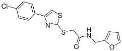 606089-13-8,Acetamide, 2-[[4-(4-chlorophenyl)-2-thiazolyl]thio]-N-(2-furanylmethyl)- (9CI)