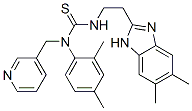 606091-45-6,Thiourea, N-[2-(5,6-dimethyl-1H-benzimidazol-2-yl)ethyl]-N-(2,4-dimethylphenyl)-N-(3-pyridinylmethyl)- (9CI)