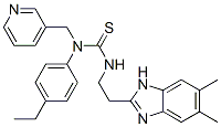 606091-46-7,Thiourea, N-[2-(5,6-dimethyl-1H-benzimidazol-2-yl)ethyl]-N-(4-ethylphenyl)-N-(3-pyridinylmethyl)- (9CI)