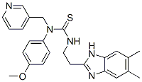 606091-49-0,Thiourea, N-[2-(5,6-dimethyl-1H-benzimidazol-2-yl)ethyl]-N-(4-methoxyphenyl)-N-(3-pyridinylmethyl)- (9CI)