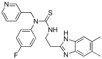 606091-50-3,Thiourea, N-[2-(5,6-dimethyl-1H-benzimidazol-2-yl)ethyl]-N-(4-fluorophenyl)-N-(3-pyridinylmethyl)- (9CI)