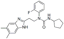 606091-57-0,Urea, N-cyclopentyl-N-[2-(5,6-dimethyl-1H-benzimidazol-2-yl)ethyl]-N-(2-fluorophenyl)- (9CI)